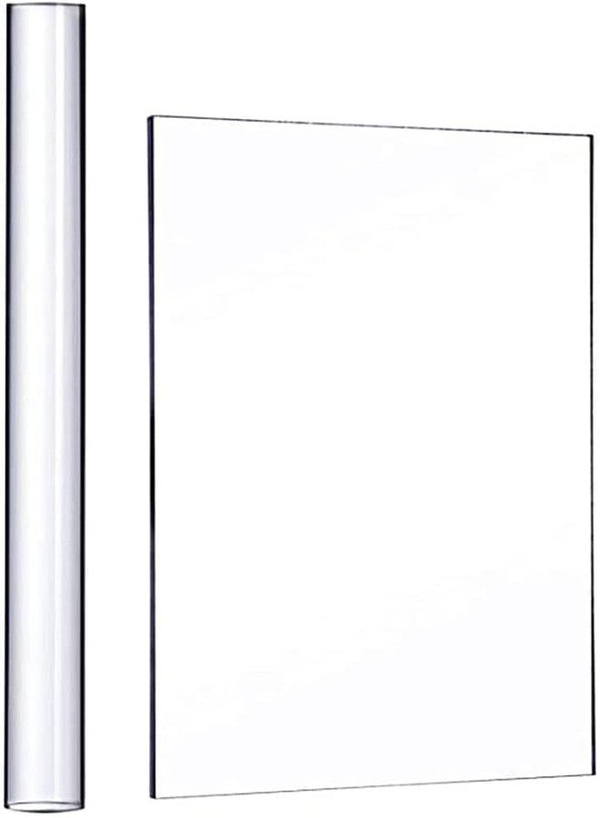 ikis Acrylic Clay Rollers 8 inch with Acrylic Sheet 4 x 6 inch - Image 1